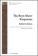 The Bryn Mawr Responses SATB choral sheet music cover